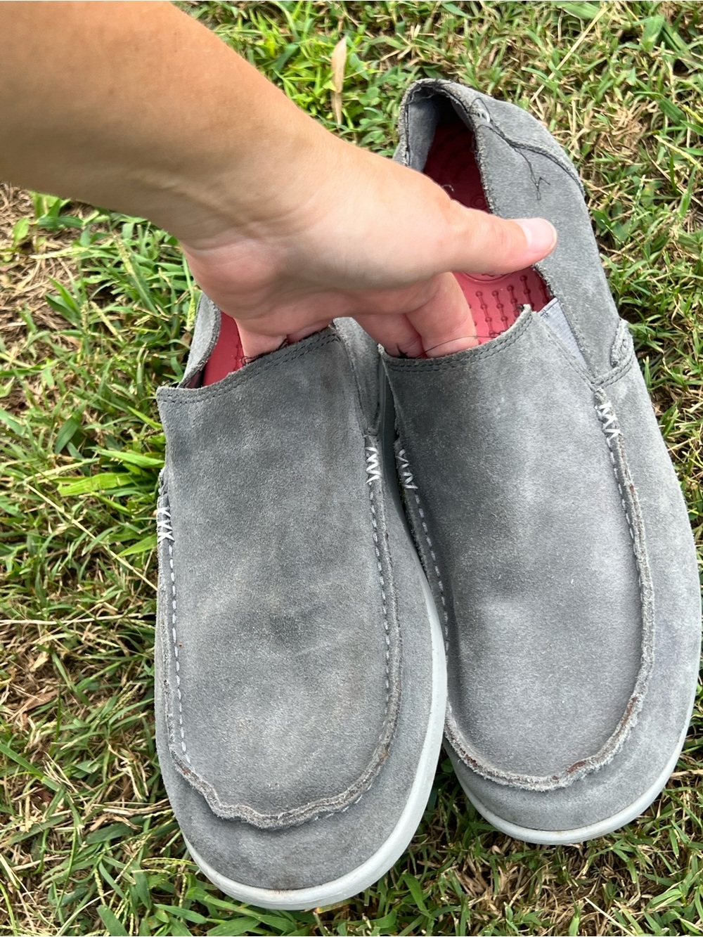Men's Casual Slip-On Suede Crocs Size 13